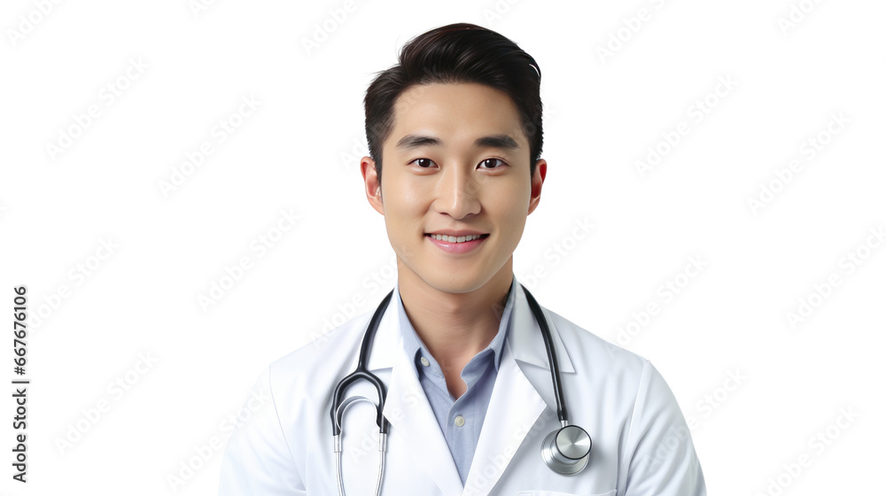 Portrait of a young Asian male doctor