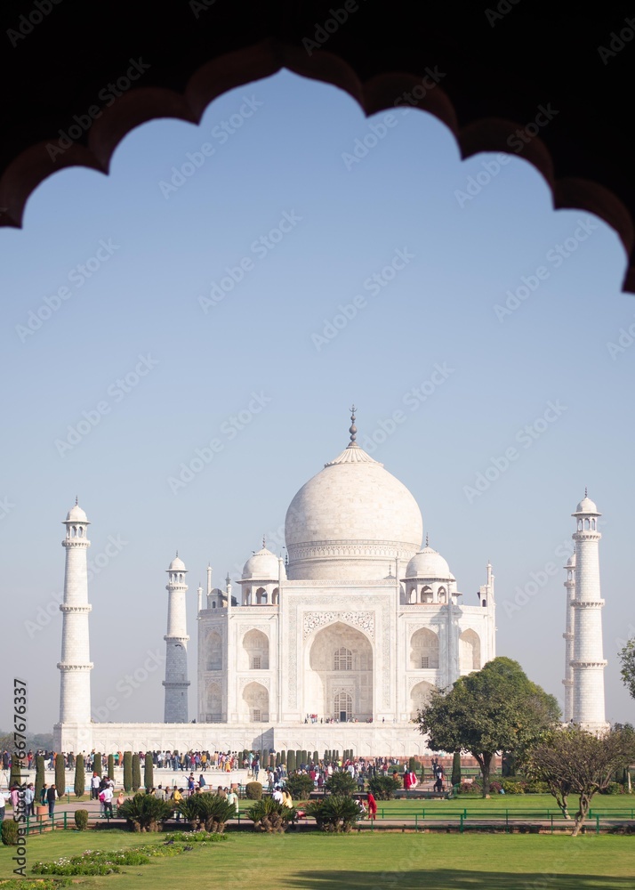 Naklejka premium インド旅行 タージマハル