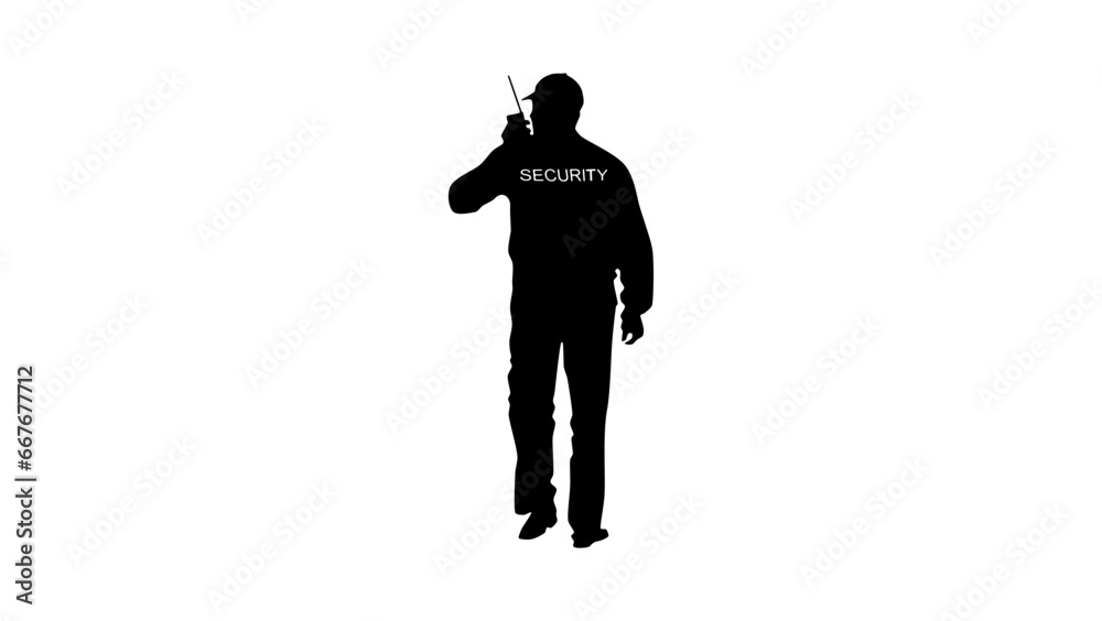 Φωτογραφία security guard, a man in a security uniform and a walkie-talkie