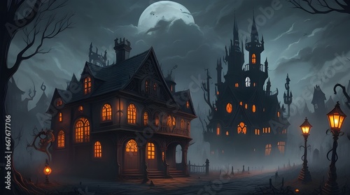 Happy Halloween theme spooky backgrounds