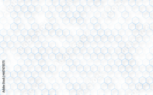 Blue mosaic background or abstract seamless pattern hexagon for wallpaper shape honeycomb concept.