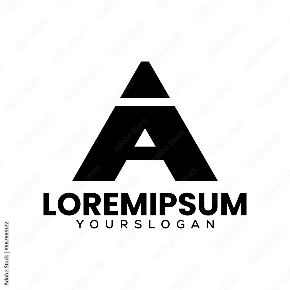 letter a icon logo design letter a icon logo design