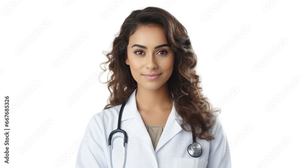 Portrait of a young Mexican female doctor Portrait of a young Mexican female doctor