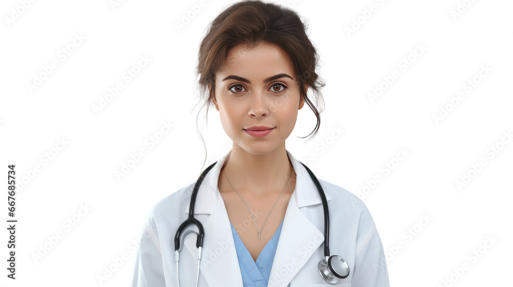 Portrait of a young Mexican female doctor Portrait of a young Mexican female doctor