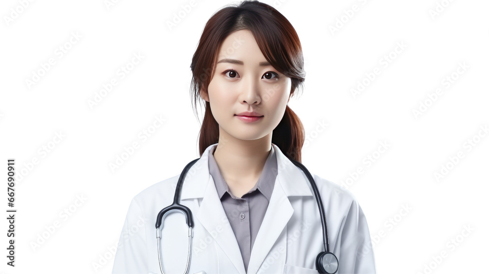 Portrait of a young Asian female doctor Portrait of a young Asian female doctor