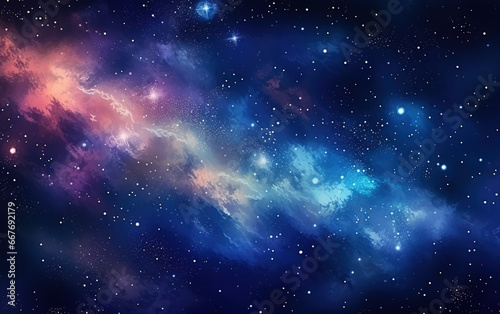 cosmic starry sky background created with Generative AI tecnology.