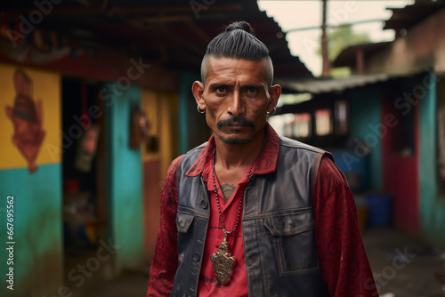 Central American Street Portrait: Resilience Amidst Povert