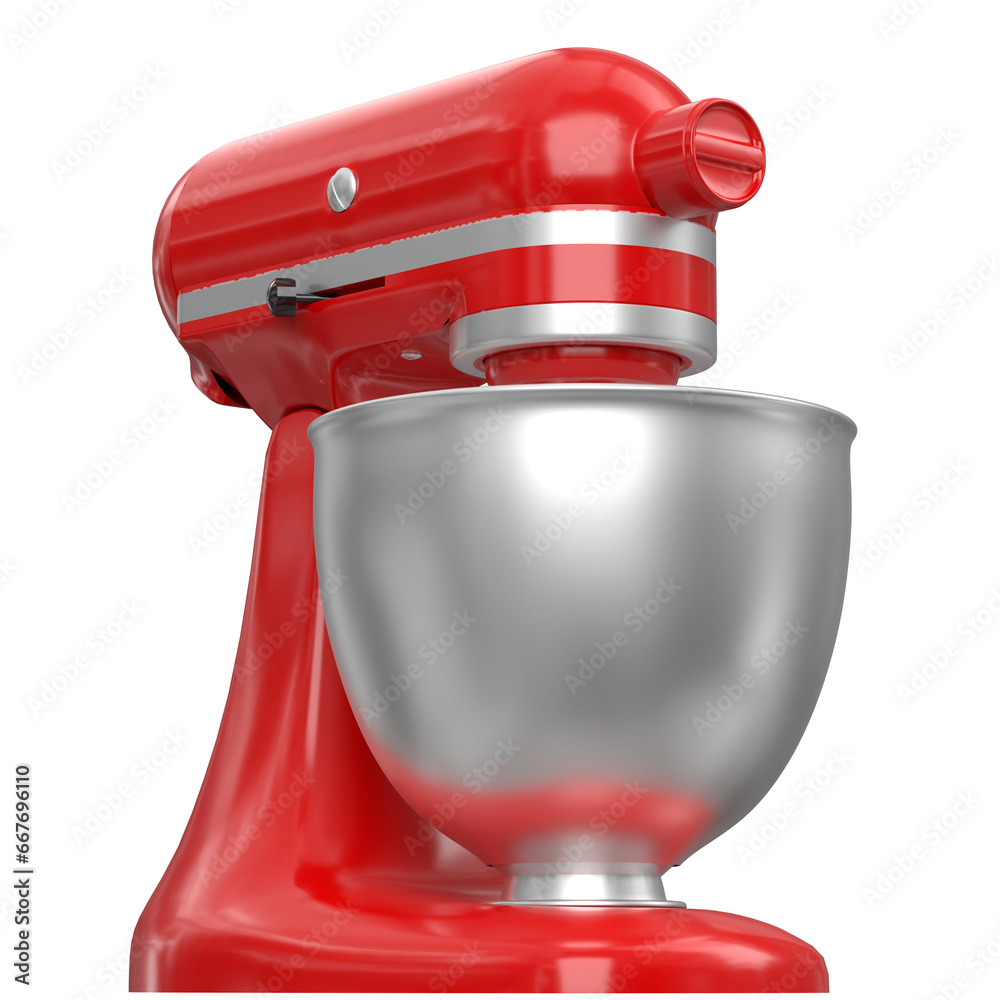 3D rendering illustration of a stand mixer 3D rendering illustration of a stand mixer