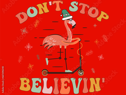 Don't Stop Believing, Custom T-Shirt Design