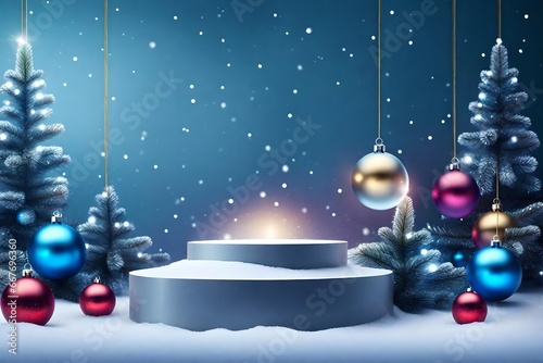 christmas tree and decorations