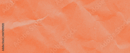 Wallpaper Mural Recycled crumpled orange paper texture background. Royalty high-quality free stock photo image of Wrinkled and creased abstract backdrop, wallpaper with copy space, top view Torontodigital.ca