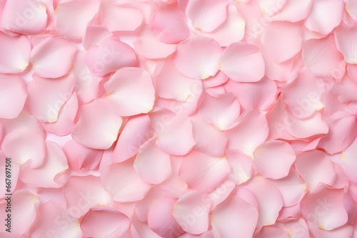 romantic background with pink rose petals