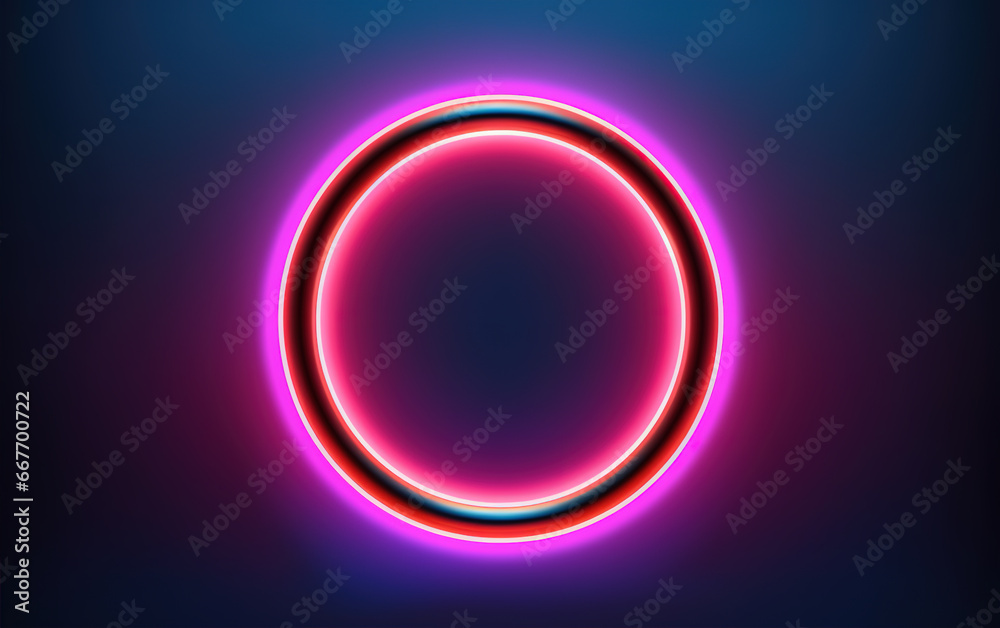 Glowing ring background,,created with Generative AI tecnology.