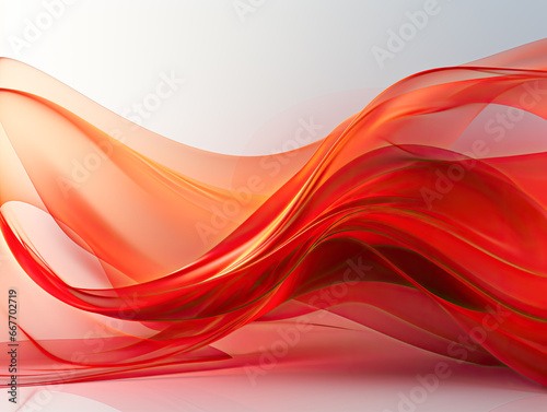 Background composition of dynamic shapes. Red abstract.