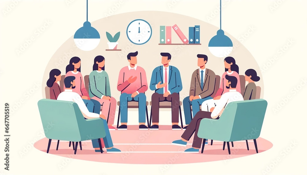 Support Group Meeting: Sharing Mental Health Experiences