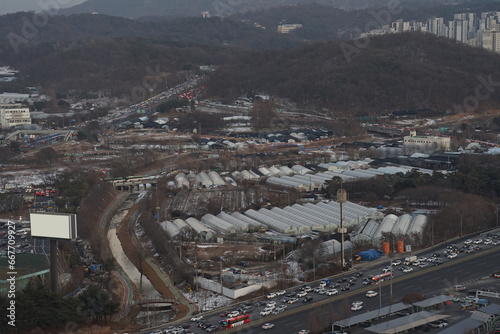 Landscape of Seocho-gu, Seoul, Korea