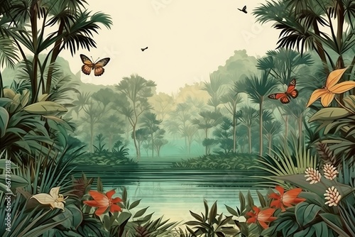 Jungle Wildlife Wallpaper