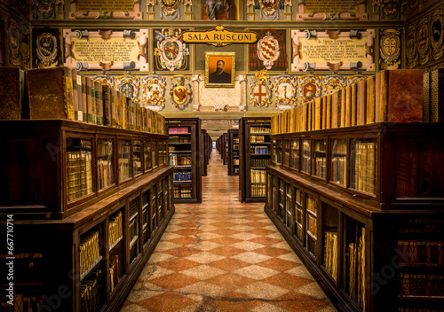 Biblioteca comunale dell'Archiginnasio, Bologna. Italy photo