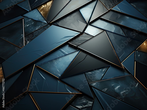 Premium blue abstract background concept and luxury geometric dark shapes are integrated into this cool art wallpaper design, exclusively tailored for it.