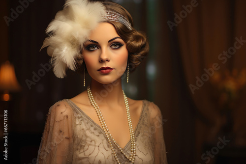 Flapper Era Splendor: 1920s Glamour