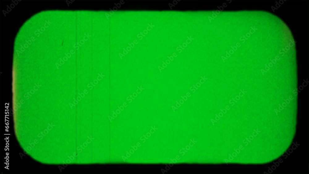 Old cinematic film frame effect on Green Screen