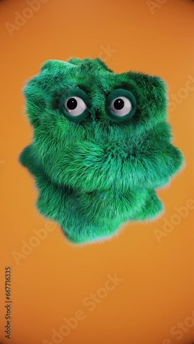 Green Fuzzy Friend