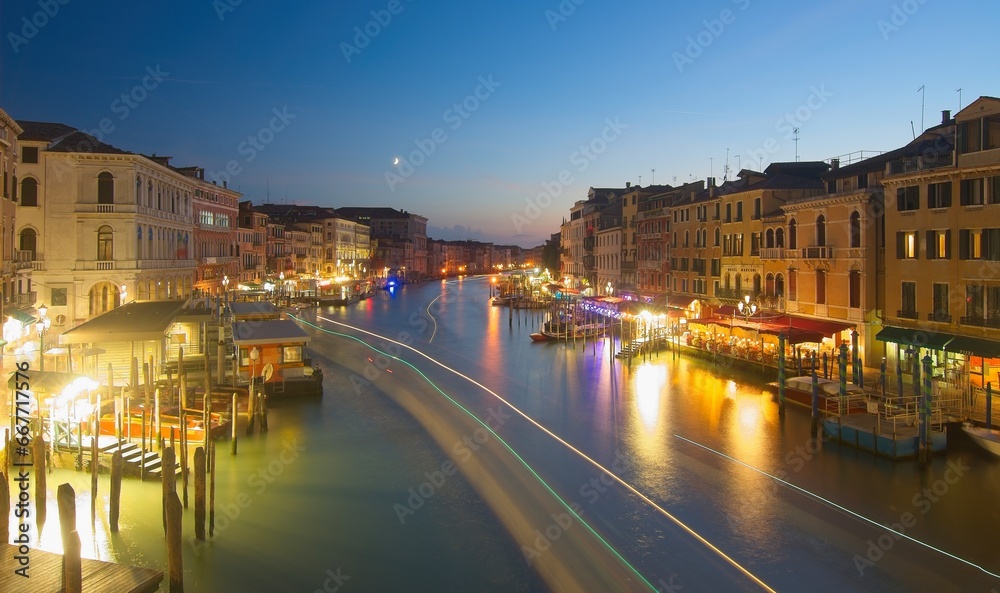 Moonrise Venice Italy Grand Canal