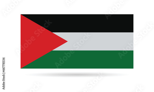 Free Download Palestine flag isolated on white background.  Palestine flag frame  with love symbol. Banner, poster, card, background design. - GFXLoad