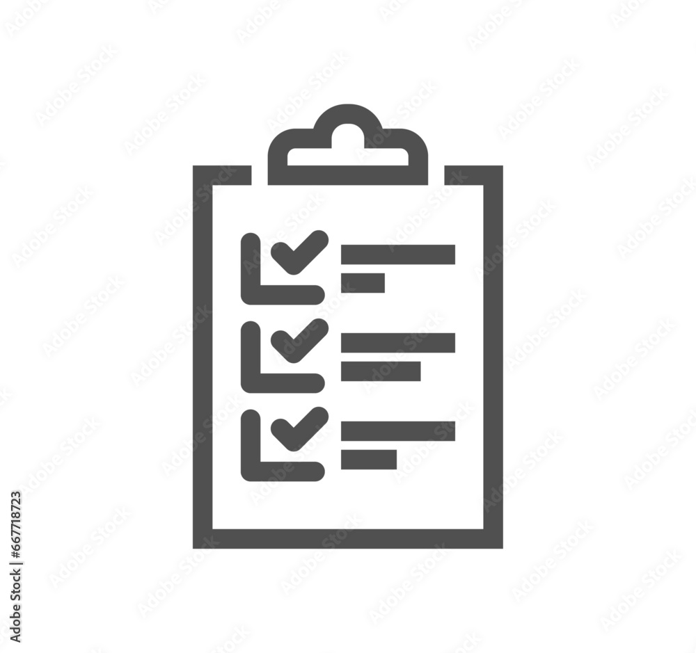 Clipboard related icon outline and linear vector. Clipboard related icon outline and linear vector.