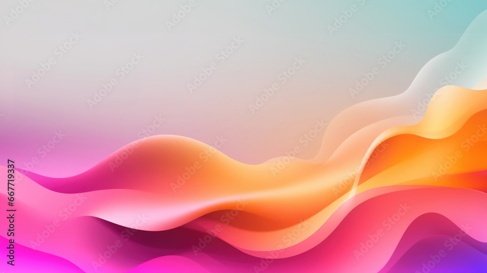 Fluid background with vibrant gradient waves for modern design.