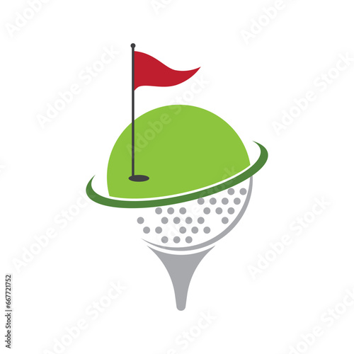Golf Logo Template vector illustration icon design