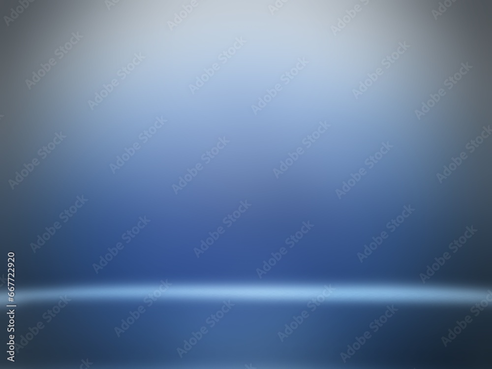 Abstract plain Blue and light horizontal line on based background with light, spot light studio style background 

