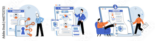 Account login. Vector illustration. The user interface should guide users through login process smoothly The login page serves as gateway to accessing your account The account login metaphor