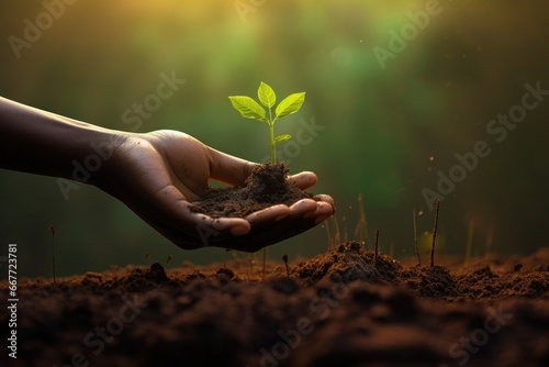 Wallpaper Mural A Person Holding a Lush Green Plant in Their Hands Torontodigital.ca