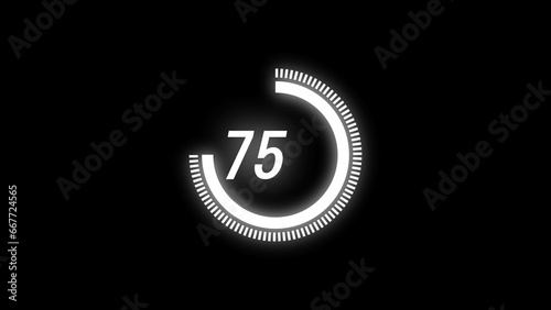 abstract countdown timer number illustration  4k 