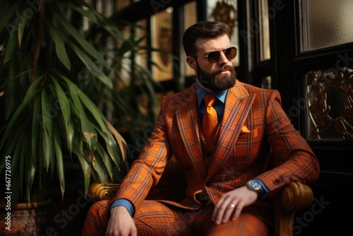 A Professional Businessman Seated in a Chair