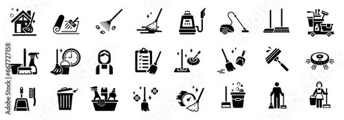 Floor mopping icon. Room disinfection, home cleaning. vector illustration