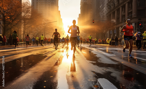 Photographie Energy and spirit of the New York City Marathon