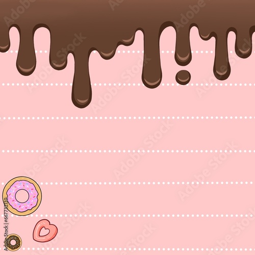 illustration of a chocolate background