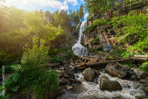 Waterfall Kamishlinsky in t...