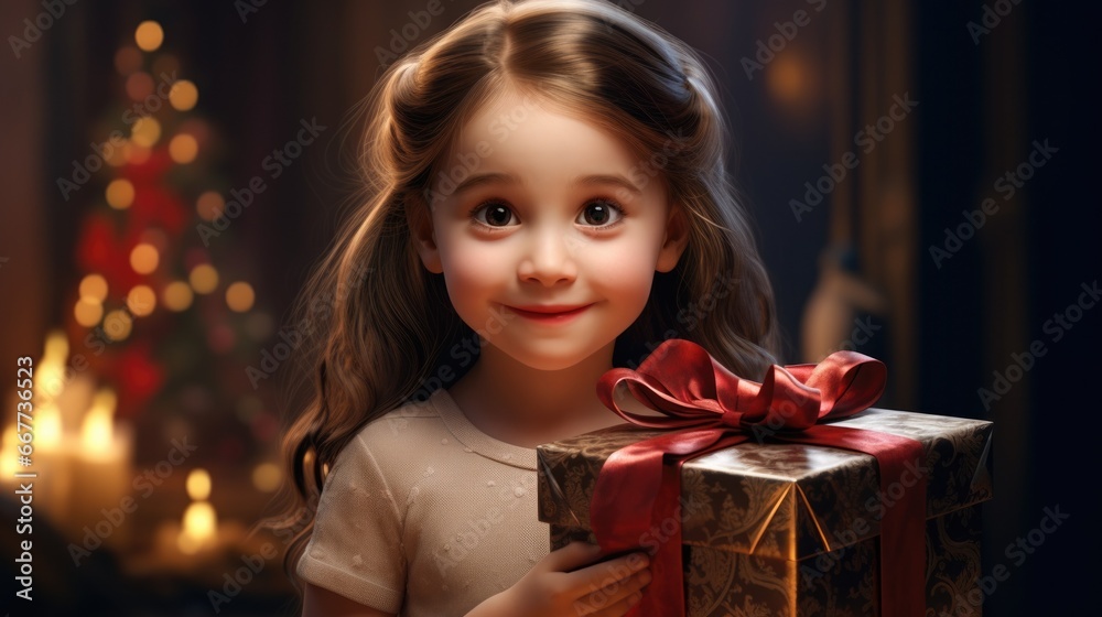 memorable moments of a child receiving a gift generative ai memorable moments of a child receiving a gift generative ai