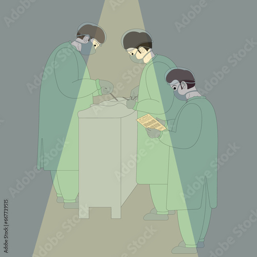 Illustrations medical personnel, doctor, nurse, health, medicine. Medical characters. Cute doctors, stomatologs and nurses. Men and women are avatars. Vector flat illustration.