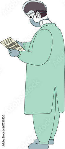 Illustrations medical personnel, doctor, nurse, health, medicine. Medical characters. Cute doctors, stomatologs and nurses. Men and women are avatars. Vector flat illustration.