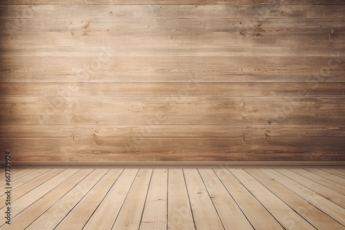 Empty Room Rustic Style Banner With Copy Space