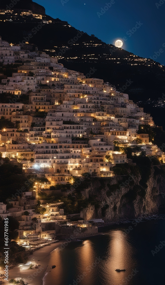 Sorrento Capri and Amalfi Coast  - Created with Generative AI Technology