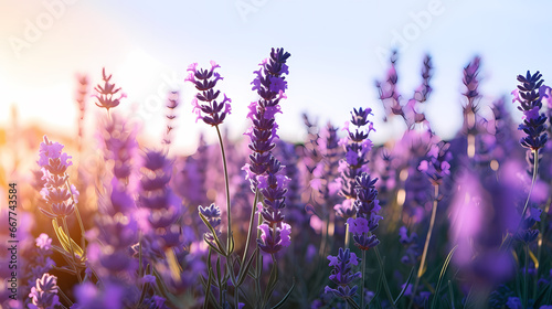 Garden lavender background wallpaper poster PPT © win