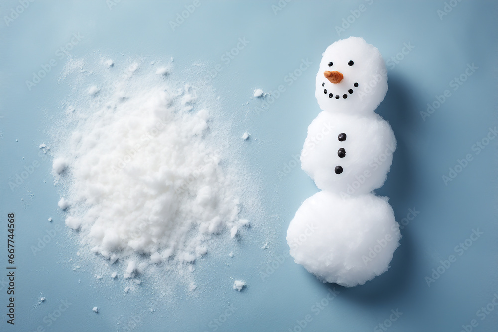 Snowman in Winter Wonderland. Generative Ai Snowman in Winter Wonderland. Generative Ai