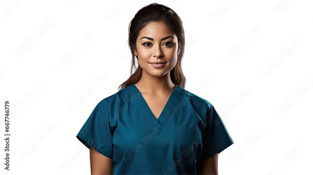 Portrait of a young Mexican female nurse Portrait of a young Mexican female nurse