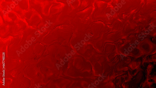burning red and orange bio curves material - abstract 3D illustration