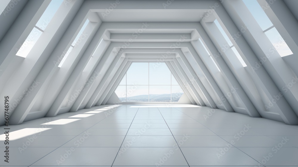 white architectural design,Empty Long Light Corridor. Modern white background. Futuristic Sci-Fi Triangle Tunnel white architectural design,Empty Long Light Corridor. Modern white background. Futuristic Sci-Fi Triangle Tunnel